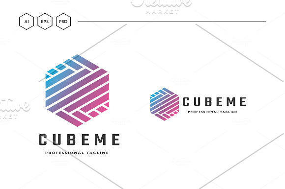 Cube Technology Logo in Logo Templates - product preview 4