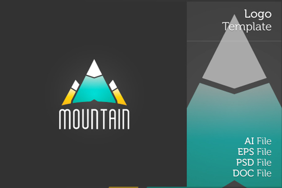Mountain Logo Symbol in Logo Templates - product preview 8