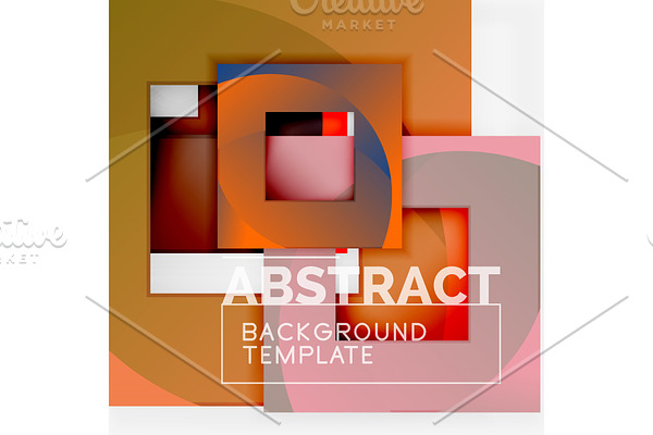 Background abstract squares