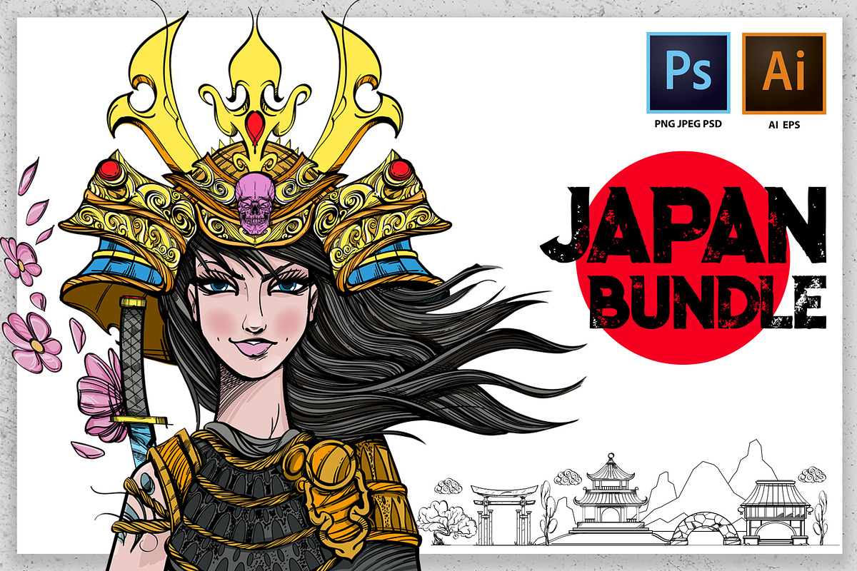 Japan BUNDLE in Illustrations - product preview 8