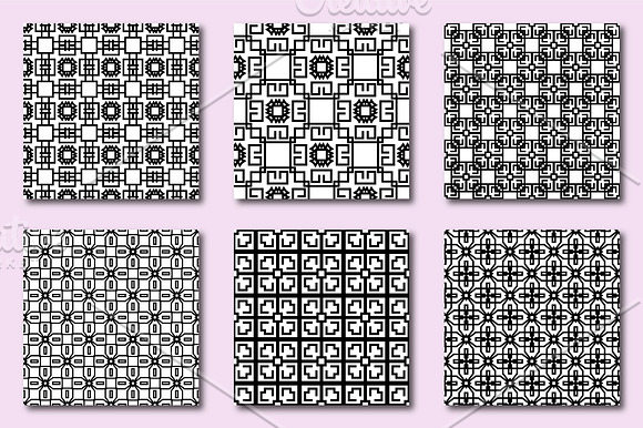 54 Seamless geometric patterns in Patterns - product preview 1