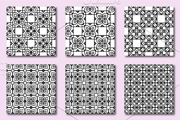 54 Seamless geometric patterns in Patterns - product preview 2
