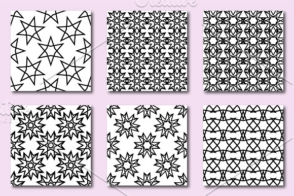 54 Seamless geometric patterns in Patterns - product preview 6