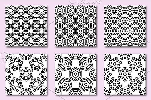 54 Seamless geometric patterns in Patterns - product preview 8