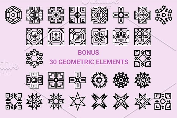 54 Seamless geometric patterns in Patterns - product preview 9