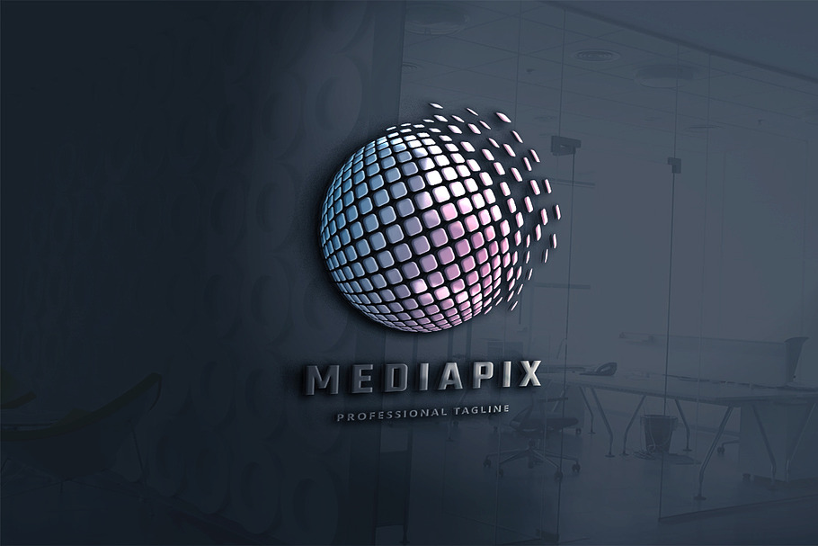 Pixel Media in Logo Templates - product preview 8