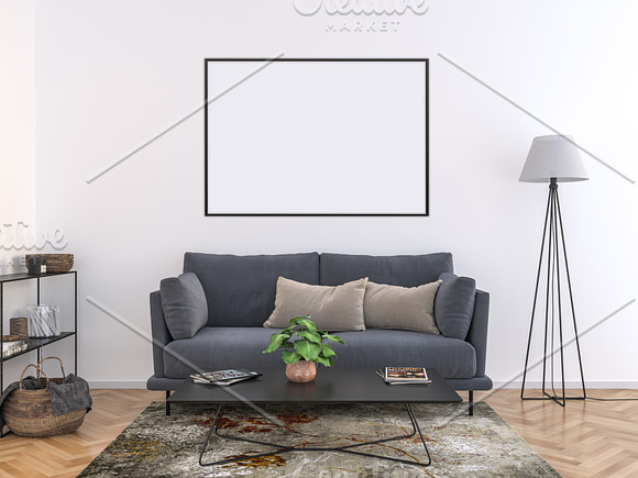 Interior mockup - artwork background in Print Mockups - product preview 1