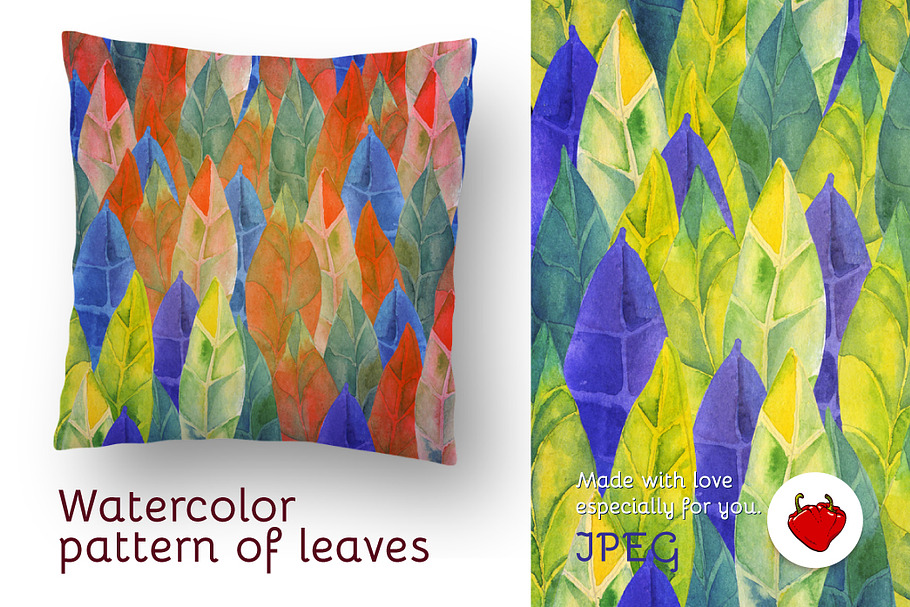 Watercolor pattern in Patterns - product preview 8