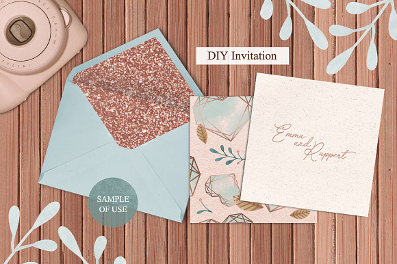 Floral & Polygonal Patterns RoseGold in Patterns - product preview 2