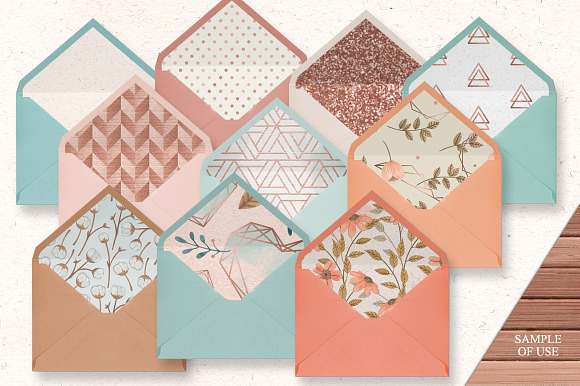 Floral & Polygonal Patterns RoseGold in Patterns - product preview 3