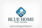 Blue Home - Real Estate Logo