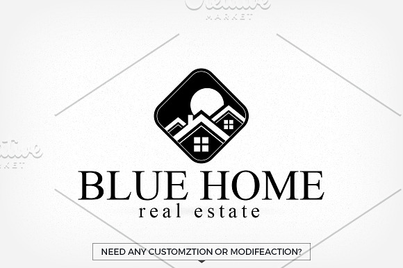Blue Home - Real Estate Logo in Logo Templates - product preview 2