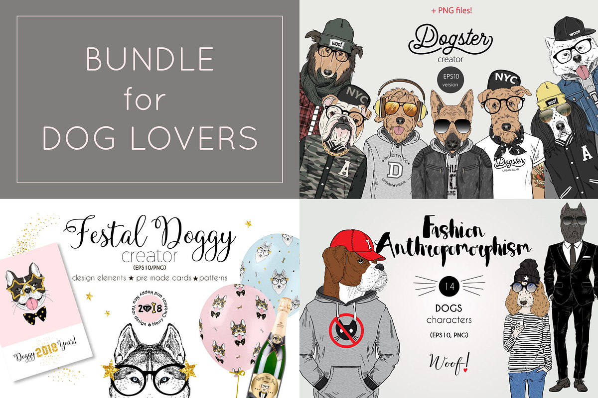 Illustrations Bundle for Dog Lovers in Illustrations - product preview 8