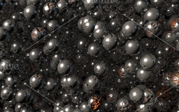 steel rusty ball 3d illustration tex in Illustrations - product preview 1