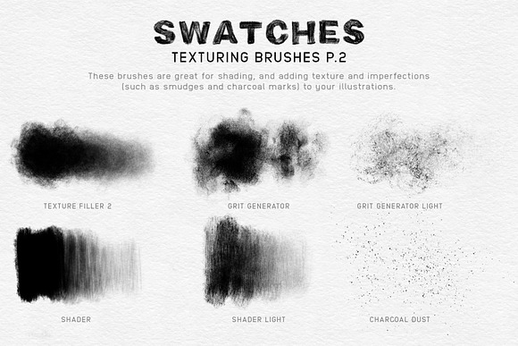 Charcoal Procreate Brushes in Add-Ons - product preview 6