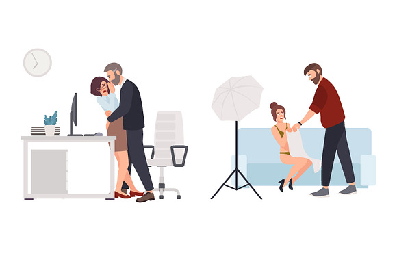 Sexual harassment in Illustrations - product preview 1