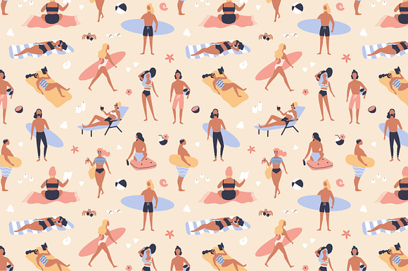 Summer beach bundle in Illustrations - product preview 4