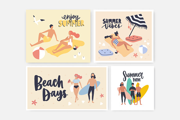 Summer beach bundle in Illustrations - product preview 5