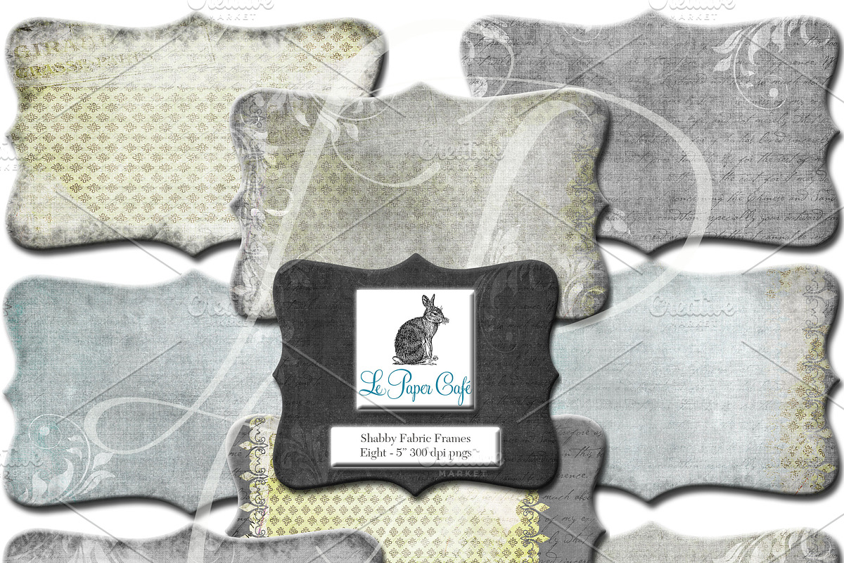 Chartreuse & Grey Clipart Frame PNG in Objects - product preview 8