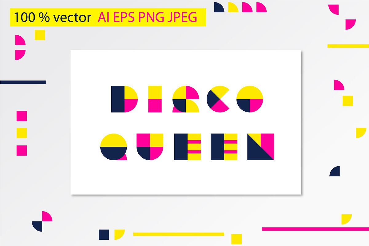 Colorful font in Illustrations - product preview 8