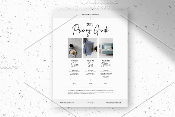 Pricing Guide Template - Photography in Flyer Templates - product preview 4