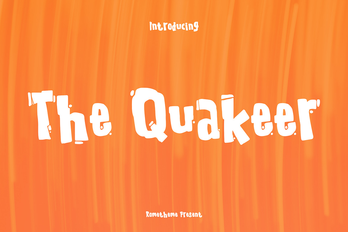 The Quakeer - Display Font in Display Fonts - product preview 8