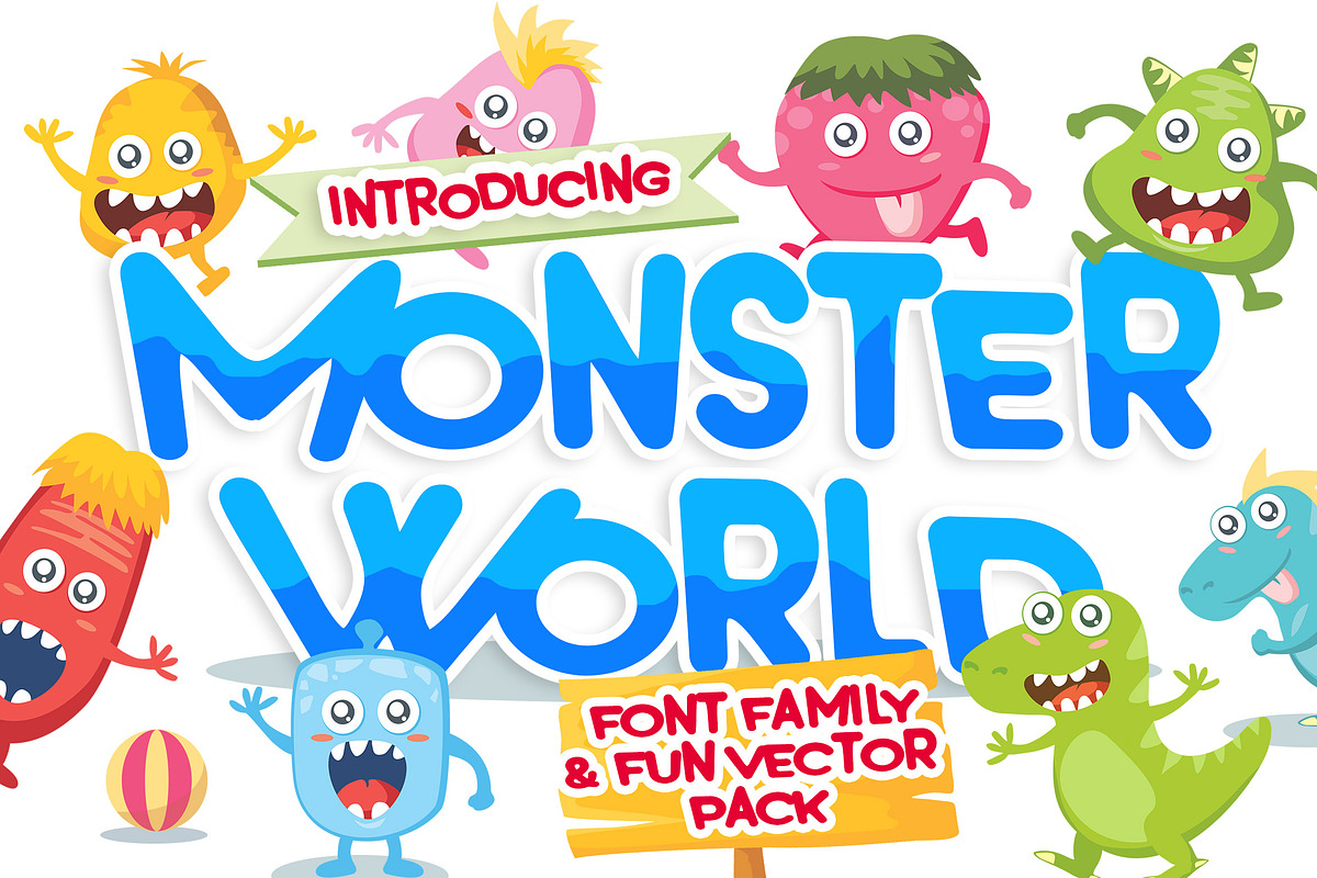 Monster World in Display Fonts - product preview 8
