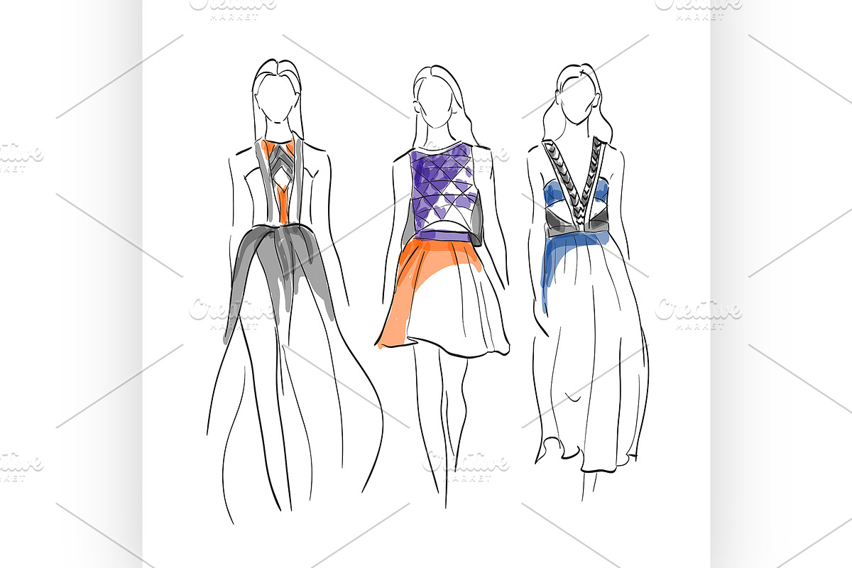 Set Models fashion in Illustrations - product preview 8