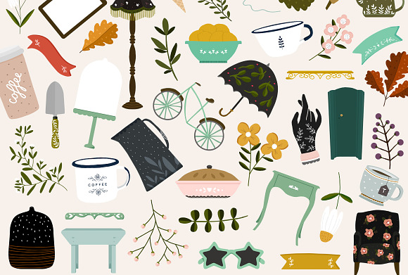 101 Hand Drawn Colour Elements in Illustrations - product preview 2
