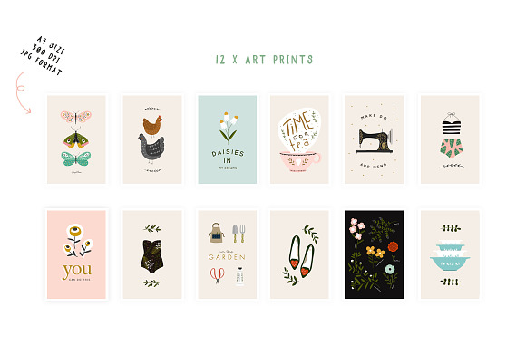 101 Hand Drawn Colour Elements in Illustrations - product preview 6