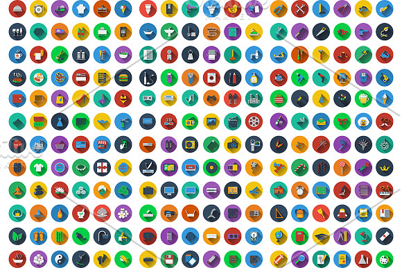 744 icons in flat design in Communication Icons - product preview 2