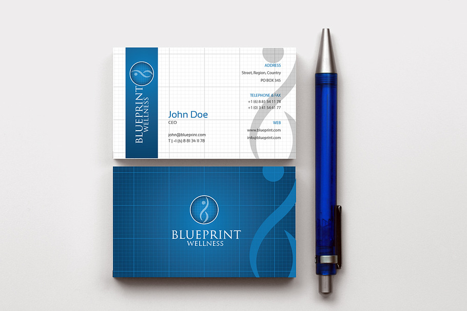 Blue Print Corporate Stationery in Stationery Templates - product preview 8