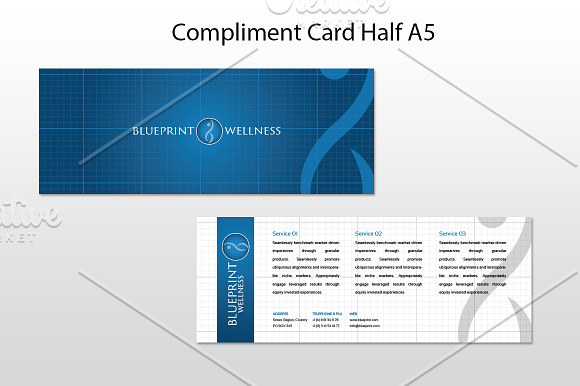 Blue Print Corporate Stationery in Stationery Templates - product preview 3