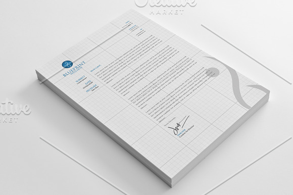 Blue Print Corporate Stationery in Stationery Templates - product preview 9