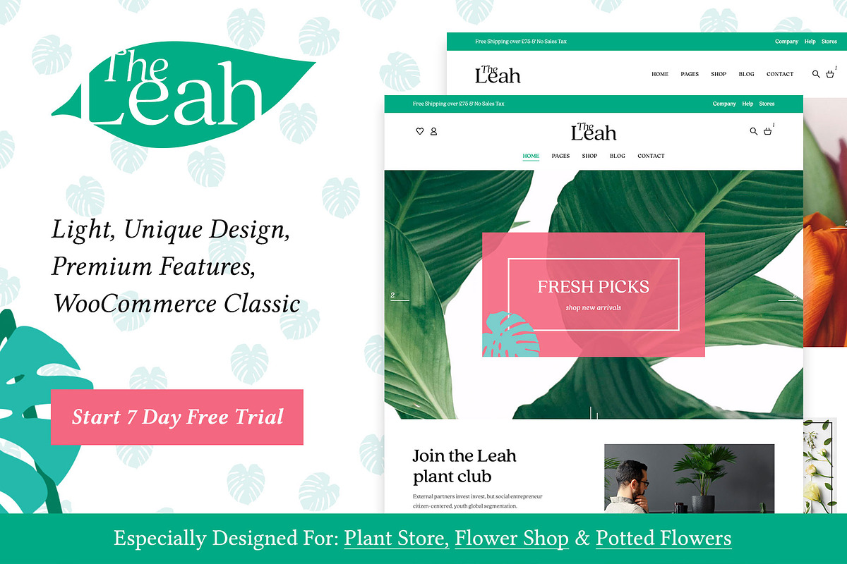 Leah - Flower Shop WooCommerce Theme in WordPress Commerce Themes - product preview 8