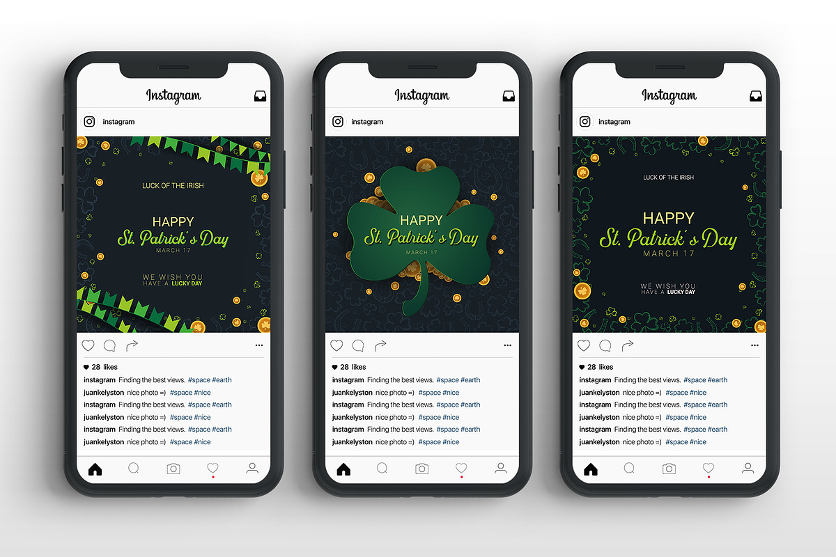 St. Patrick's Day. Insta Banners in Instagram Templates - product preview 8