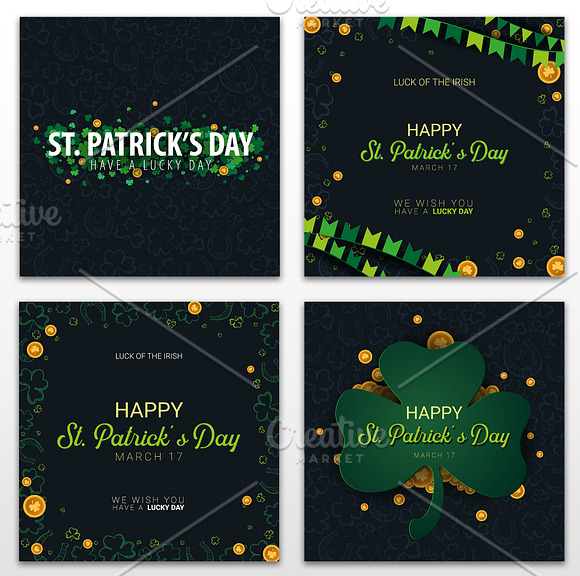 St. Patrick's Day. Insta Banners in Instagram Templates - product preview 1