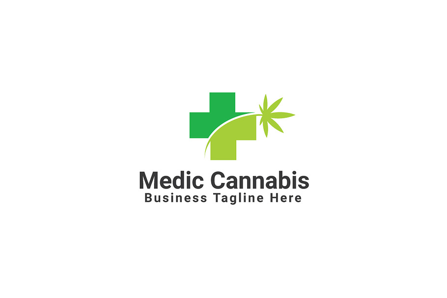 Medic Cannabis Logo Template in Logo Templates - product preview 8