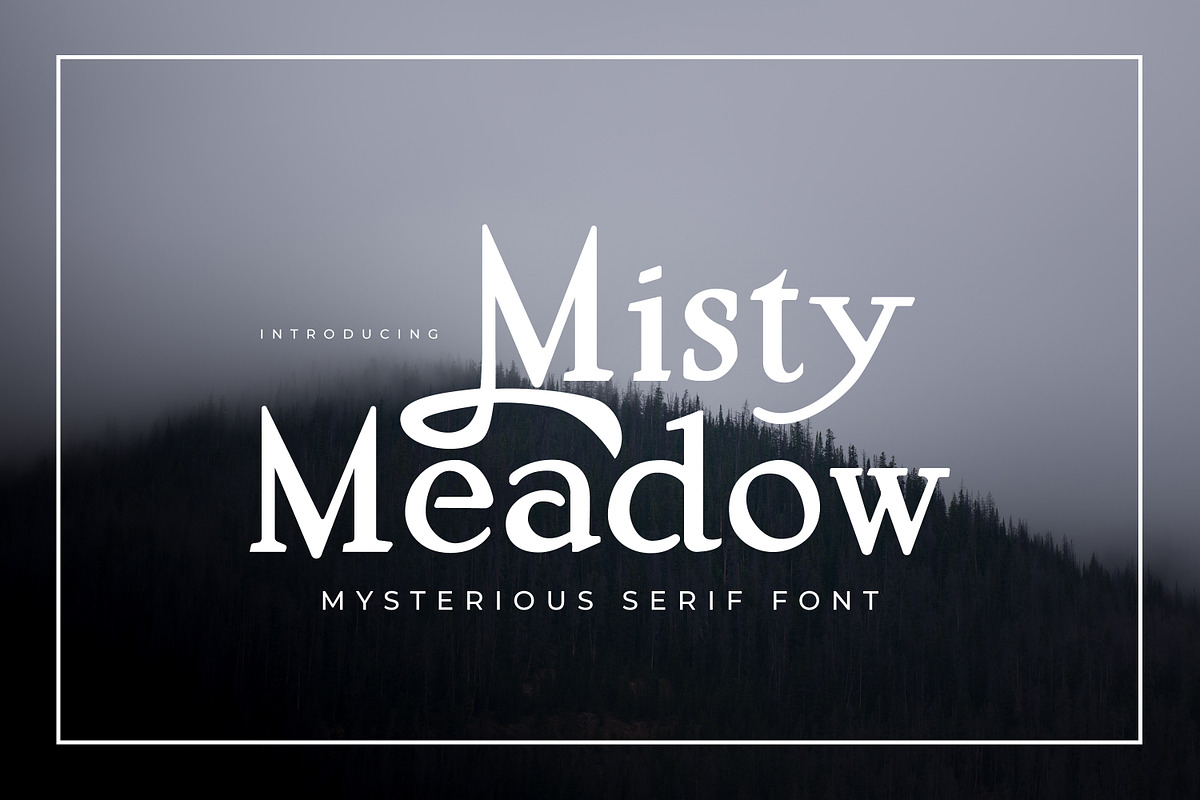 Misty Meadow - Mystical Serif Font in Serif Fonts - product preview 8