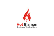 Hot Bizman Logo Template