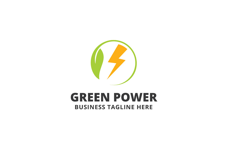 Green Power Logo Template in Logo Templates - product preview 8