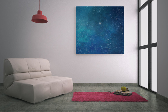 Watercolor Starry Sky in Textures - product preview 1
