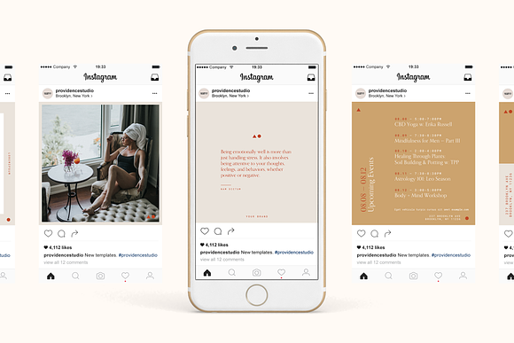 CALM Wellness Social Pack in Instagram Templates - product preview 1