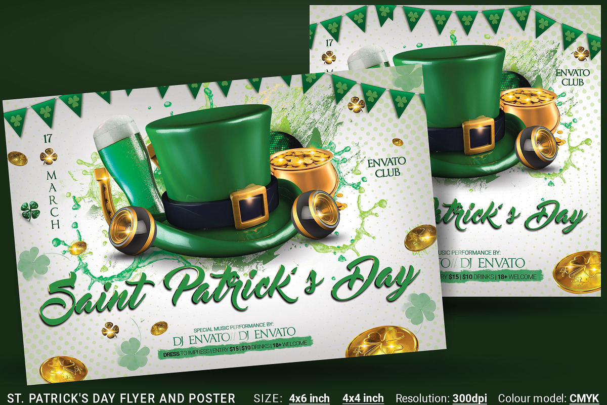 St. Patrick's Day Flyer And Poster in Flyer Templates - product preview 8