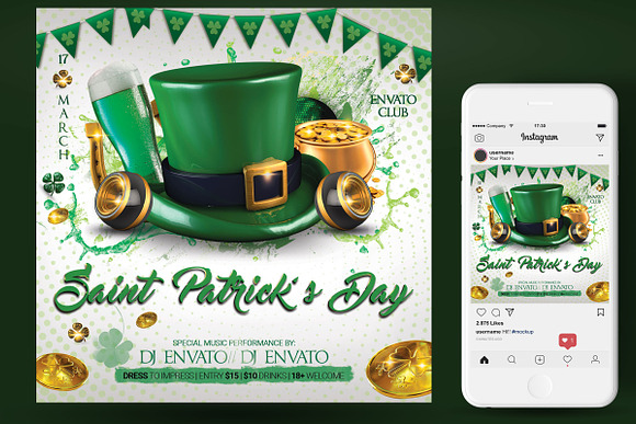 St. Patrick's Day Flyer And Poster in Flyer Templates - product preview 1
