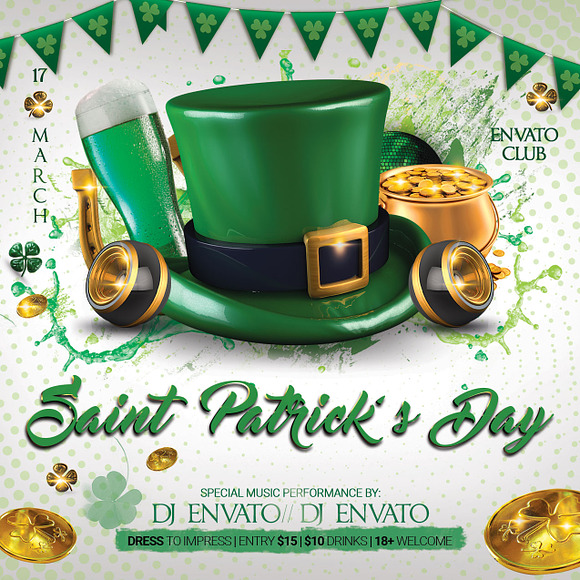 St. Patrick's Day Flyer And Poster in Flyer Templates - product preview 3