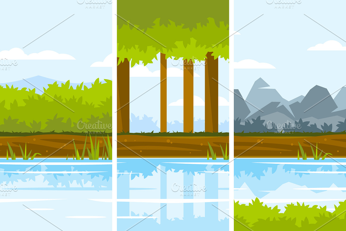 Nature Game Backgrounds in Illustrations - product preview 8