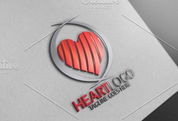 Heart Logo in Logo Templates - product preview 2