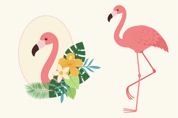 Tropical Summer Vector Set in Illustrations - product preview 2
