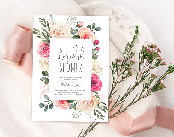 Elegance watercolor clipart in Illustrations - product preview 11